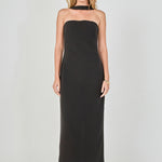Neck Detail Fitted Maxi Dress – Endless Rose