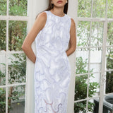 Beaded Embellishment Midi Dress