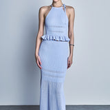 Fitted Knit Maxi Skirt