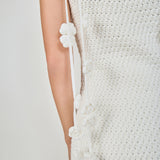 Crochet Flower Mini Dress