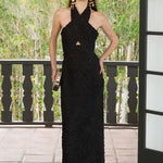 Stretchy Halter Neck Midi Dress  Endless Rose