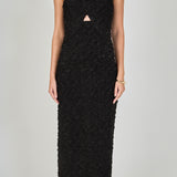 Stretchy Halter Neck Midi Dress