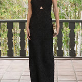 Stretchy Halter Neck Midi Dress