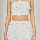 3D Floral Bandeau Top