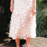 3D Floral Maxi Skirt