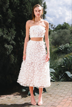 3D Floral Maxi Skirt