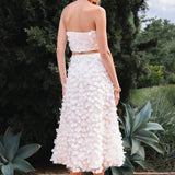 3D Floral Maxi Skirt