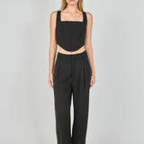 Structured Corset Crop Top