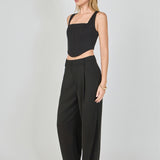 Structured Corset Crop Top