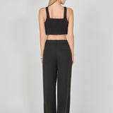 Structured Corset Crop Top