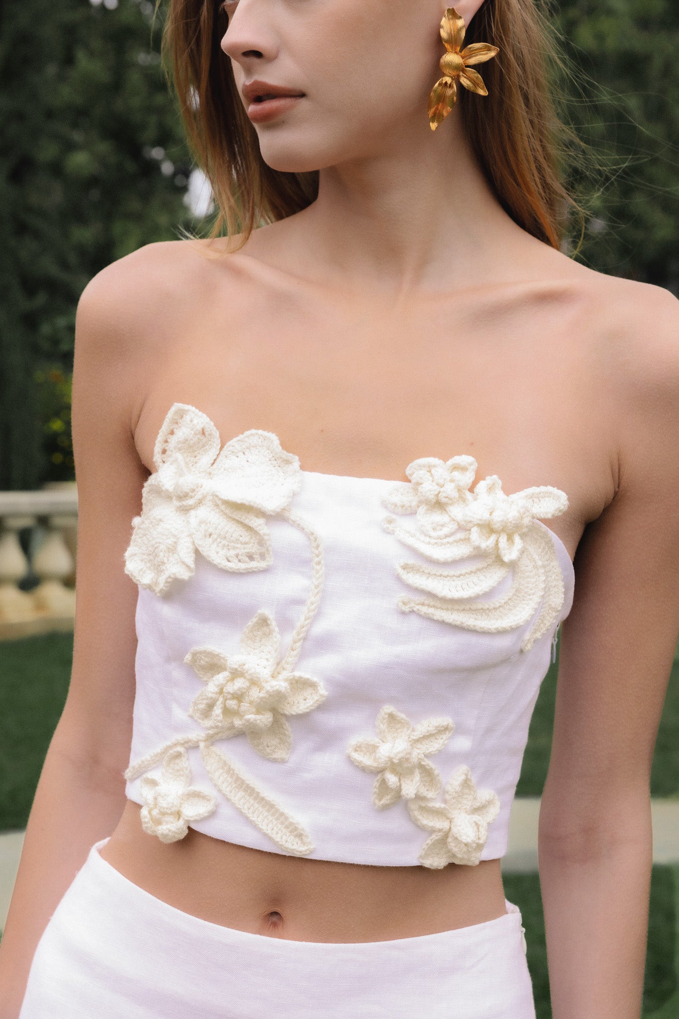 Crochet Flower Bandeau Top – Endless Rose