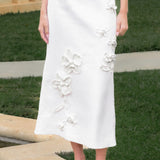 Crochet Flower Maxi Skirt
