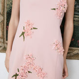 Strapless Flower Sequined Mini Dress