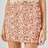 Sequined Mini Skirt