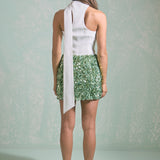 Sequined A-Line Mini Skirt