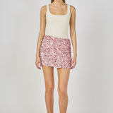 Sequined A-Line Mini Skirt