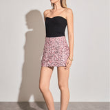 Sequined A-Line Mini Skirt