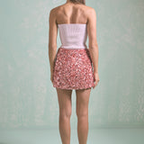 Sequined A-Line Mini Skirt