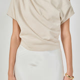 Draped Off-Shoulder Top