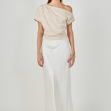 Draped Off-Shoulder Top