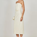 Mina Strapless Midi Dress