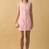 Sequined Novelty Sleeveless Mini Dress