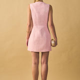 Sequined Novelty Sleeveless Mini Dress