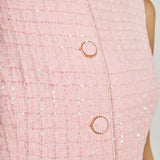 Sequined Novelty Sleeveless Mini Dress