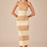 Stripe Tube Maxi Dress