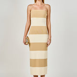 Stripe Tube Maxi Dress