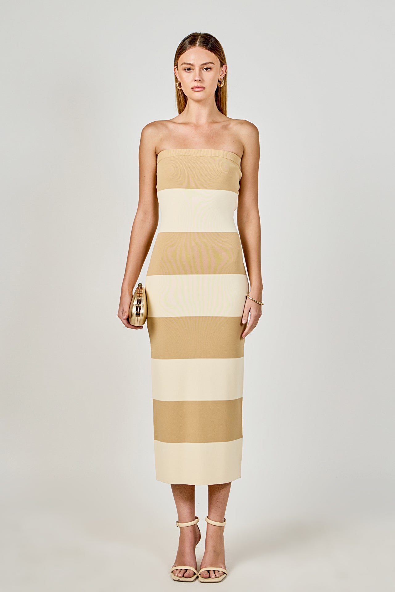 Stripe Tube Maxi Dress Endless Rose Stripe Tube Maxi Dress Endless Rose