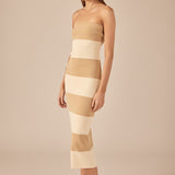 Stripe Tube Maxi Dress