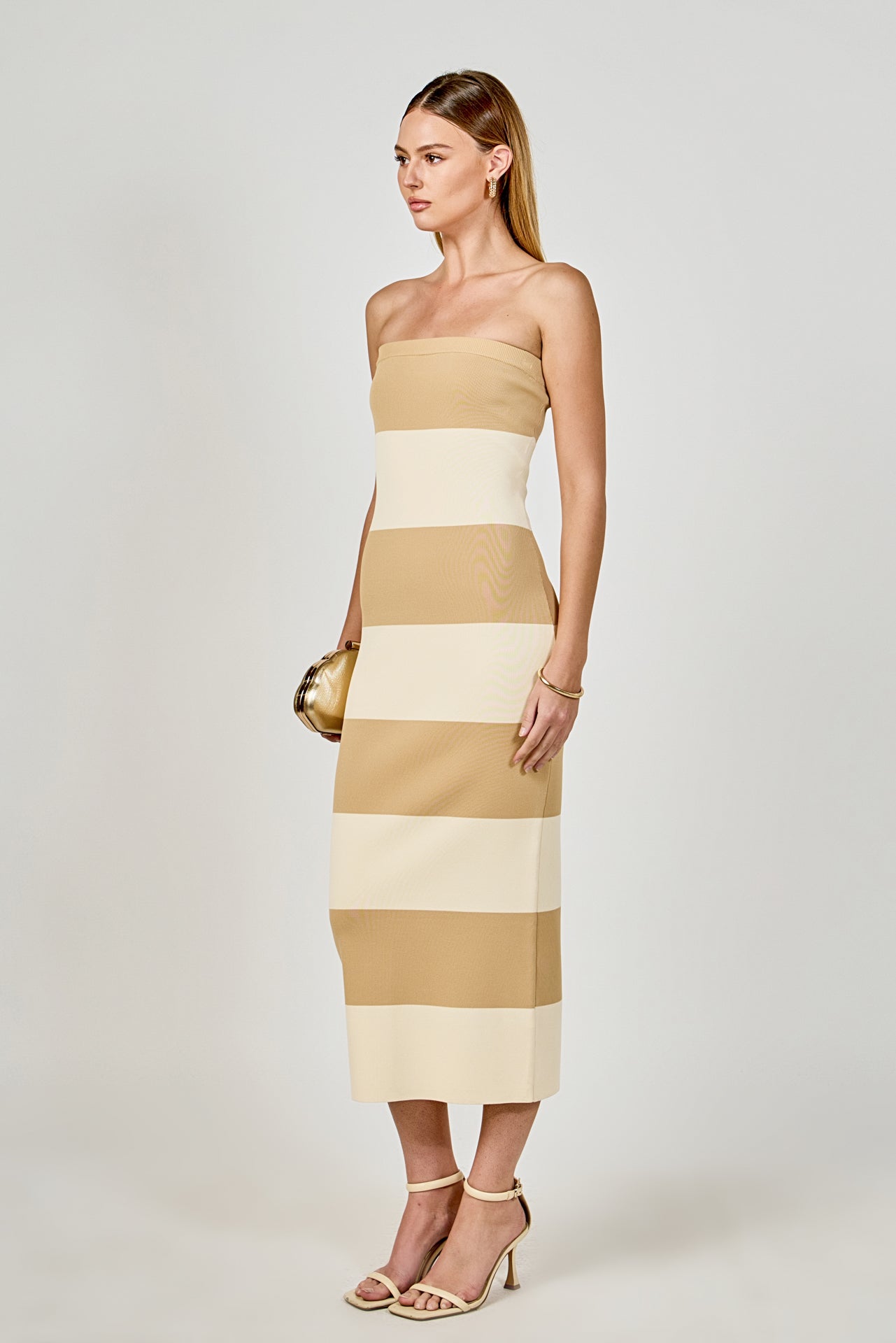 Stripe Tube Maxi Dress Endless Rose Stripe Tube Maxi Dress Endless Rose