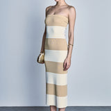 Stripe Tube Maxi Dress