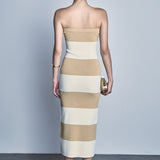Stripe Tube Maxi Dress