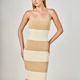 Stripe Tube Maxi Dress