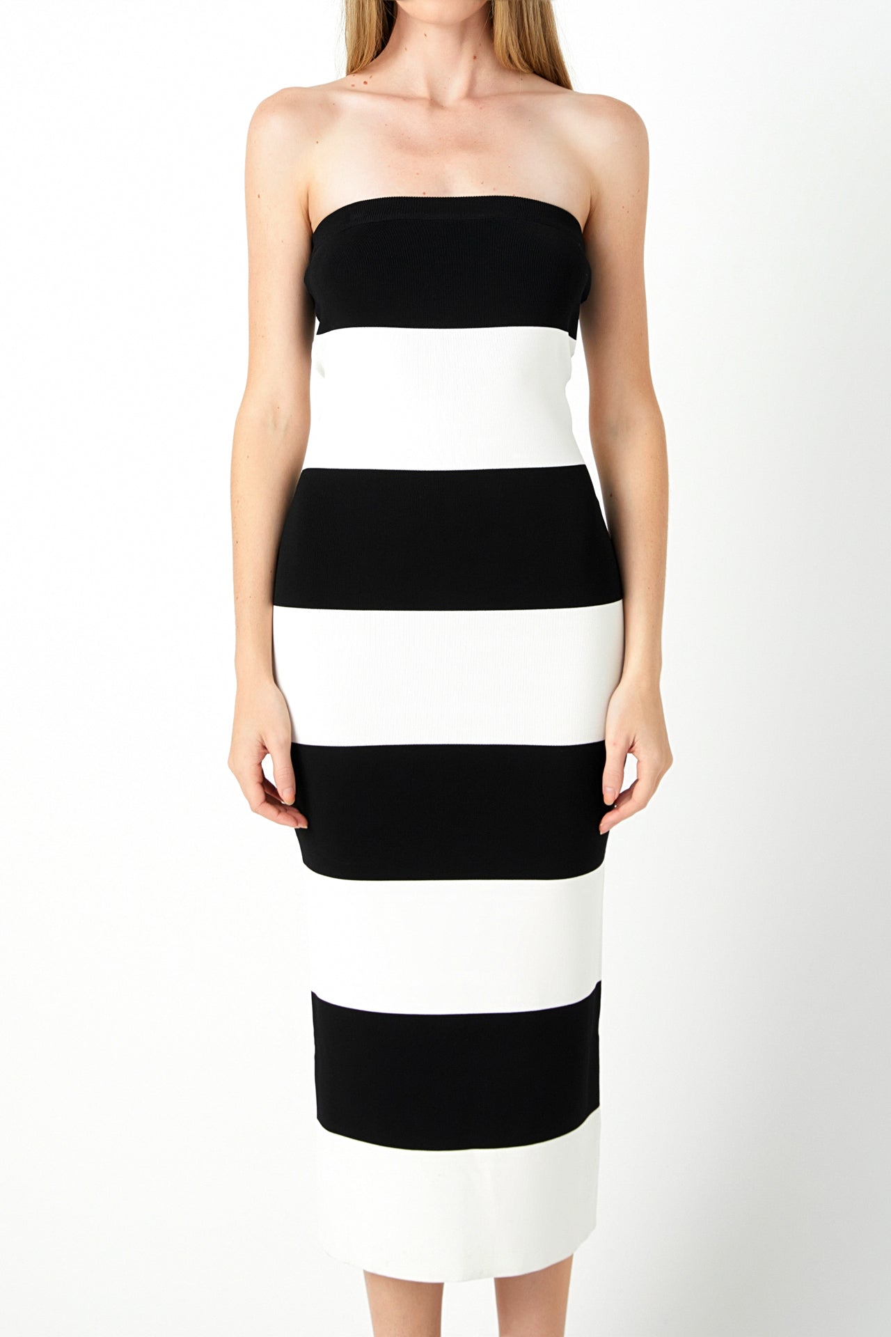 Stripe Tube Mini Dress