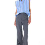 Stripe Power Shoulder Shirt