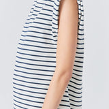 Striped Padded Sleeveless Top