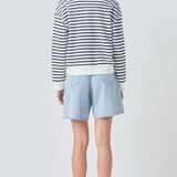 Stripe Terry Sweatshirt