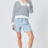 Stripe Terry Sweatshirt