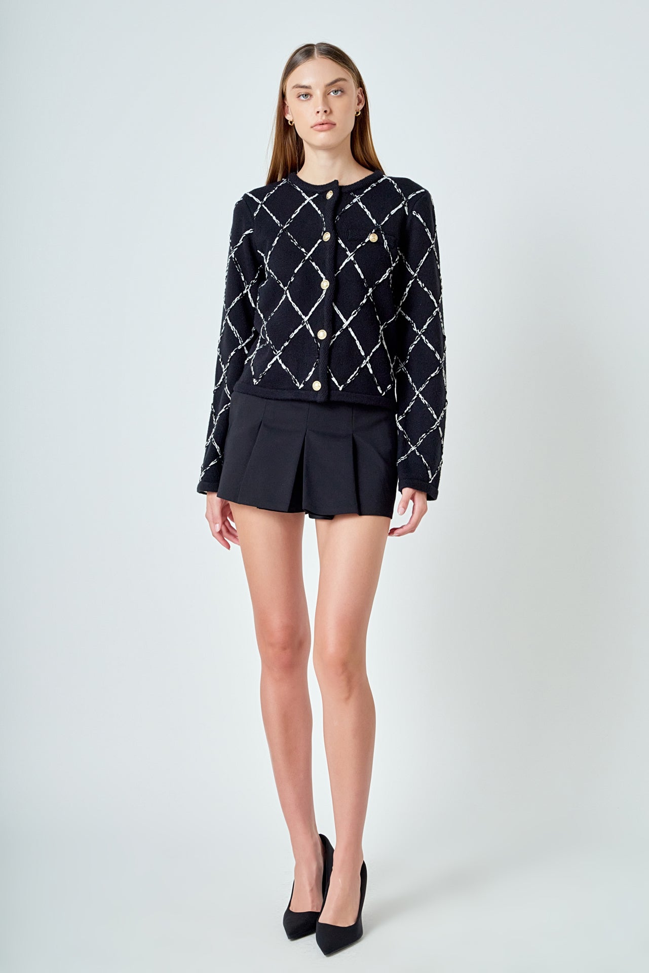 Diamond Pattern Knit – Endless Rose