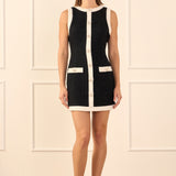 Tweed Sleeveless Mini Dress
