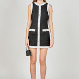 Tweed Sleeveless Mini Dress