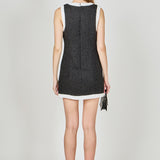 Tweed Sleeveless Mini Dress