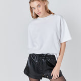 Faux Leather Shorts