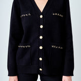 Chain Oversized Cardigan