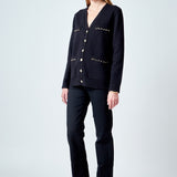 Chain Oversized Cardigan