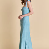 Lurex Sleeveless Maxi Dress
