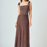 Lurex Sleeveless Maxi Dress